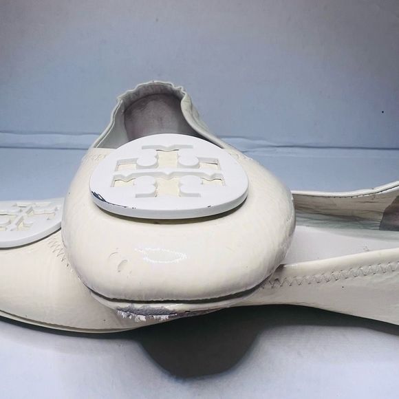 Tory Burch Minnie Travel Ballet in meadow mist  size 8.5 MSRP$228 - Picture 8 of 10